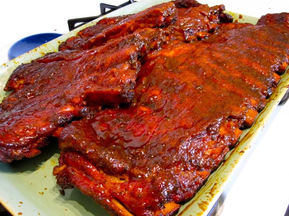 Finished spareribs