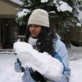 21 mauli contemplates eating her snow baby