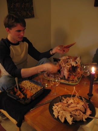 picking the turkey
