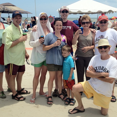 Family Beach Fun in Galveston