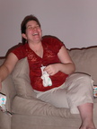 jen laughs at socks