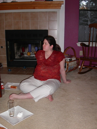 jen on floor