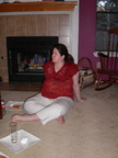 jen on floor