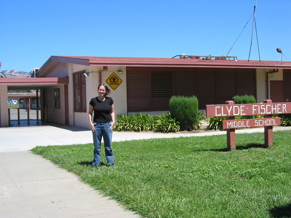 Leslie in front of FMS