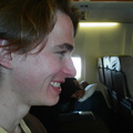 Bryan in the airplane