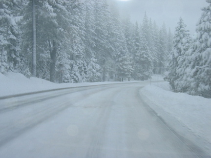 24 the road snowing again