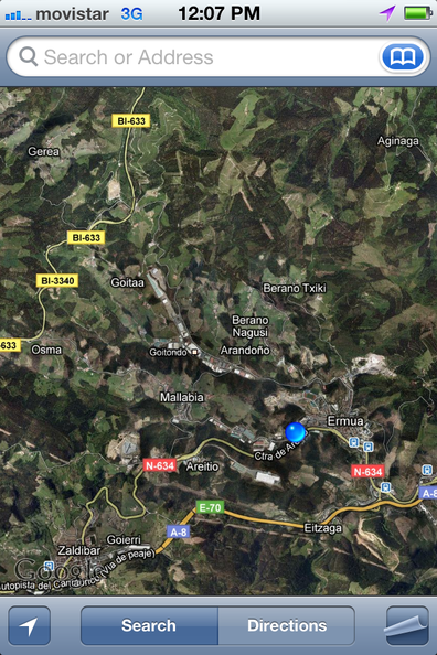 GPS screenshot
