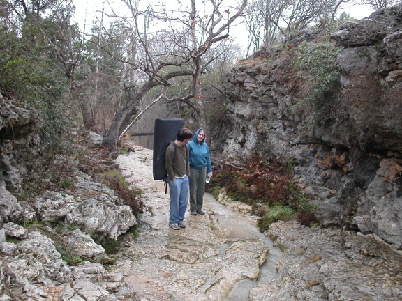 Leslie Doug in creek