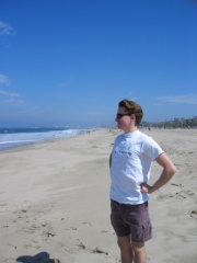 Bryan surveys the ocean