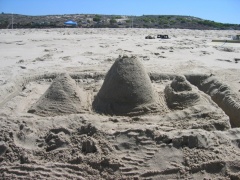 Sand castle finished
