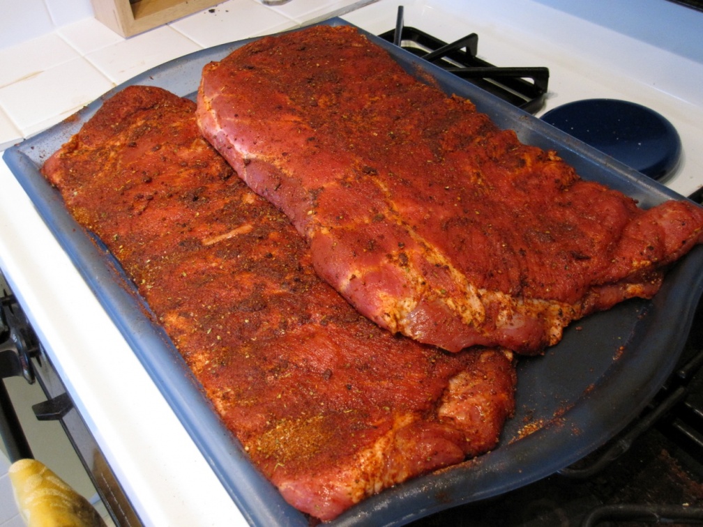 rubbed raw ribs