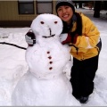 stacy and snowman